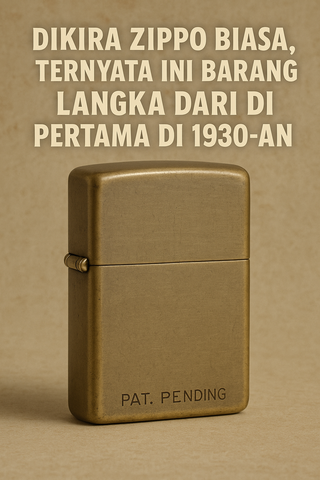 Dikira Zippo Biasa, Ternyata Ini Barang Langka dari Pabrik Pertama di 1930-an!