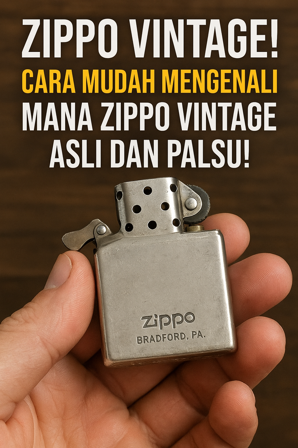Zippo Vintage Asli dan Palsu