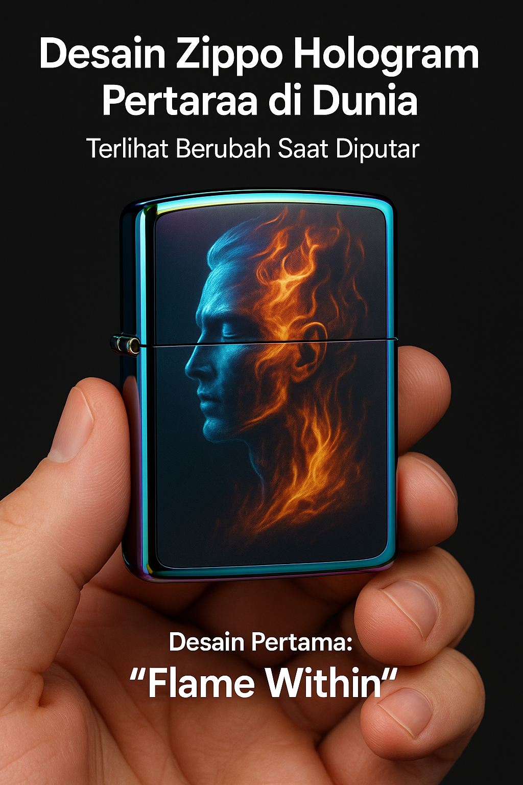 Desain Zippo Hologram